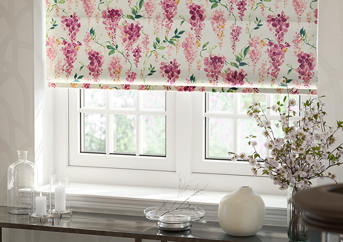 Wisteria Silk, Rosewood - Twist&Fit Roman Blind - Image 5